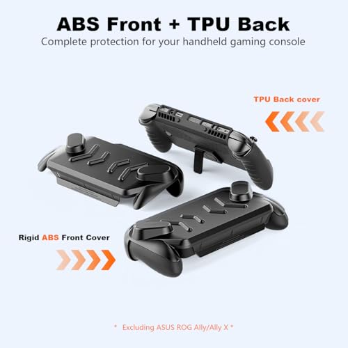 Image of ZORBESCompatible with ASUS ROG Xbox Ally /Ally X, Full Coverage Game Console Cover ABS Front Cover & TPU Console Cover Anti-Scratch Protective Skin Cover with Kickstand
