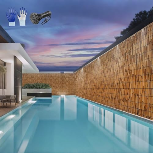 竹垣 フェンス 目隠し 柵 屋外 高さ50 60 70 80 90 100 110 120 130 140 150 160 170 180cm 園芸仕切り目隠し庭 目隠し 庭 ランキング 庭 柵 ガーデニング 木製(100x650cm)