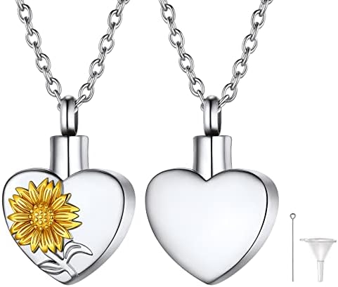 U7 Cremation Memory Necklace For Ashes Jewellery Keepsake, Waterproof Urn Pendant, Custom Available, Send Gift Box