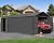 SHPAI 12x20 FT Outdoor Metal Garage Sheds, Large Steel Carport Storage Shed with 2 Lockable Doors, Outdoor Large Car Shelter for Car, Truck, Bike, Tool and Lawnmower -Dark Grey