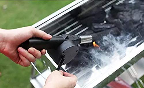 GODFLY Hand Crank Powered Barbecue BBQ Fan Air Blower for Outdoor Cooking(Black) (1Pcs)