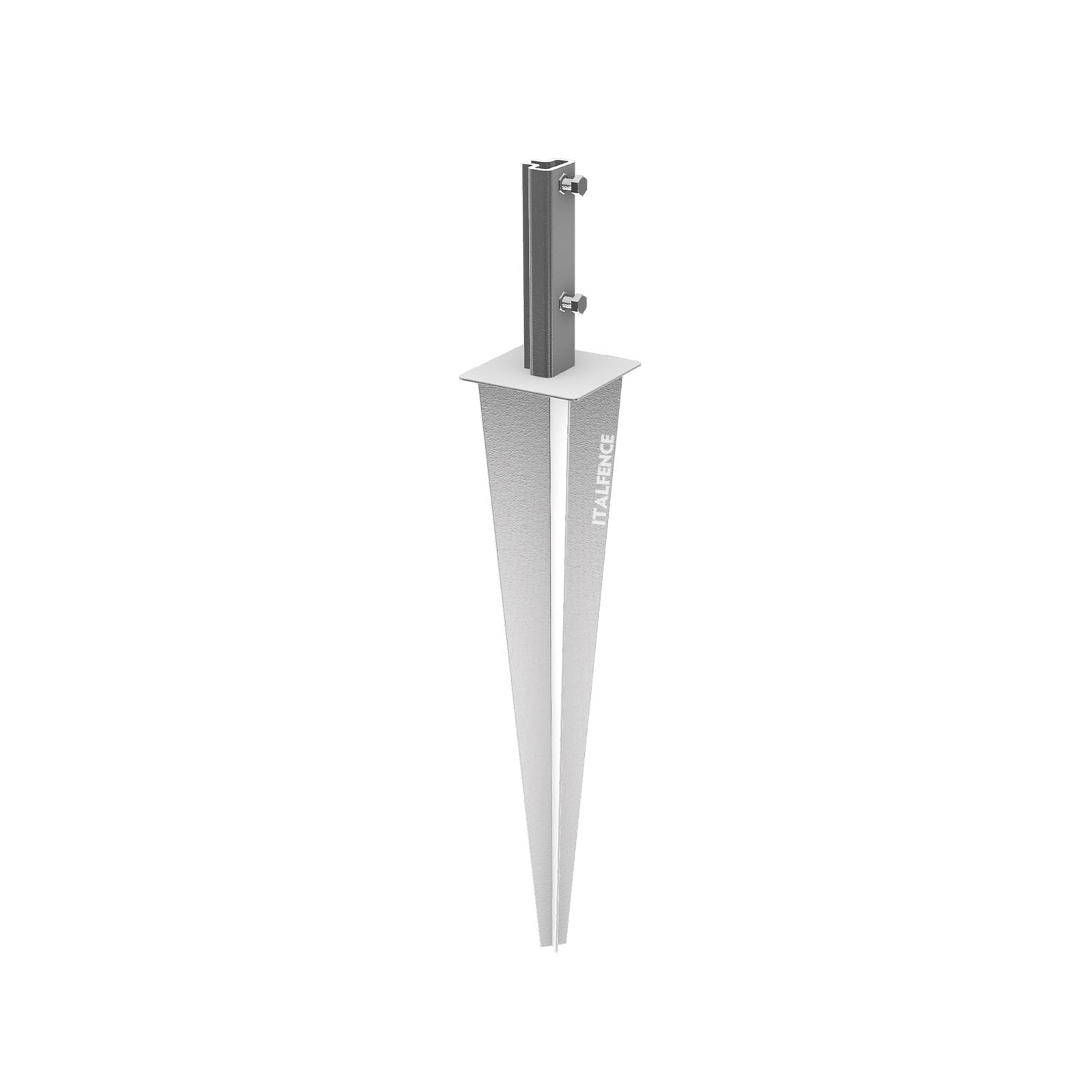 Support piquet T 35x35mm, douille à enfoncer, acier galvanisé [5 pièces]