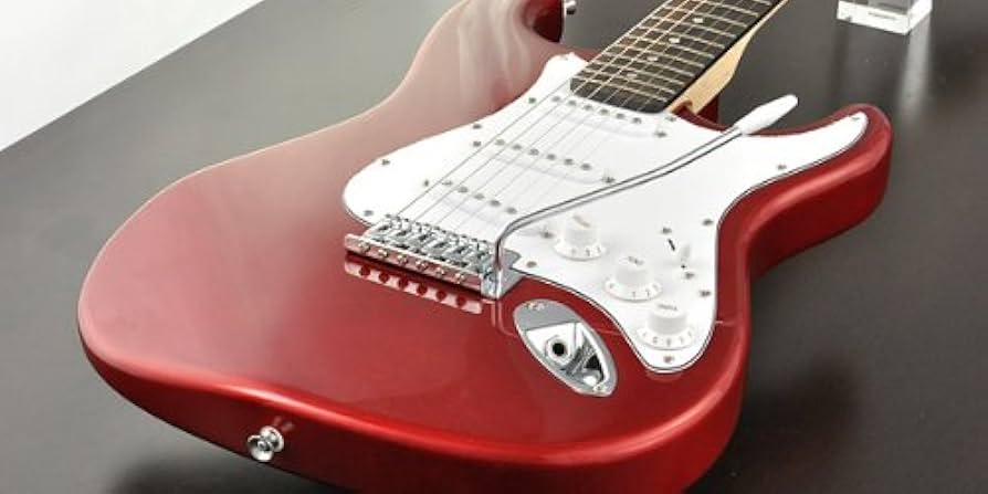 Amazon | PLAYTECH プレイテック エレキギター ST-250 METALLIC RED