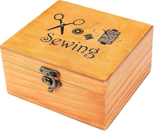 Amazon | 裁縫箱 裁縫道具 木箱ソーイングボックス ソーイング