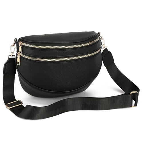 Sac à bandoulière cuir avec sangle réglable amovible SENDEFN pour un porté crossbody confortable