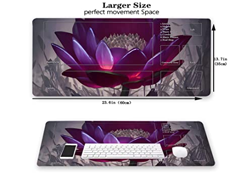 Mtg Playmat, Game Play Mat For Mtg Tcg 24 X 14 Inches Trading Card Inked Game Playmats With Storage Bag Smooth Rubber Surface Battle Game #TOP1