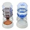 2 Pack 6L Automatic Gravity Pet Feeder and Water Dispenser Set, Large Capacity Automatic Dog Feeder and Dog Water Dispenser for Small Medium Dog Pets Puppy Kitten