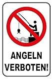 Generisch Blechschild 20x30 Angeln verboten Hinweis Schild
