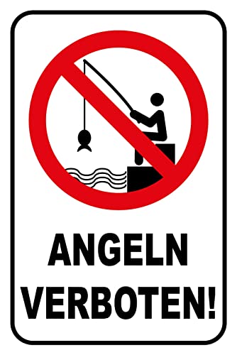 Generisch Blechschild 20x30 Angeln verboten Hinweis Schild