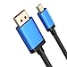BolAAzuL 8K Mini DP to DisplayPort 1.4 Cable 3ft, Bi-Directional DP to Mini Displayport Cable Mini DP to DP Male Cord 1m Nylon Braided G-Sync Freesync 8K@60Hz 4K@144Hz HDR for Gaming Monitor Lapto