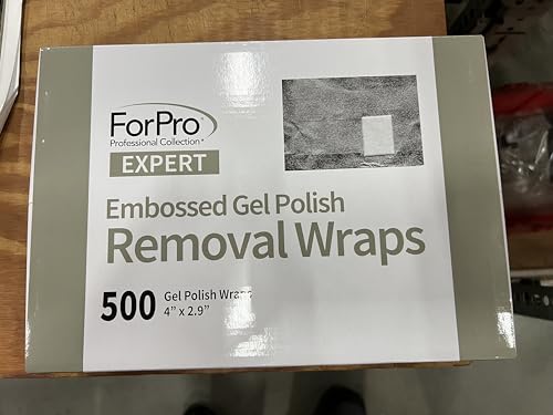 ForPro Professional Collection Gel Polish Removal Wraps with Cotton Pads