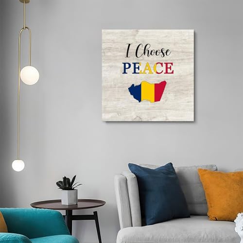Lienzo de pared de la bandera de Chad para una decoración inspiradora en la escuela y el hogar 5