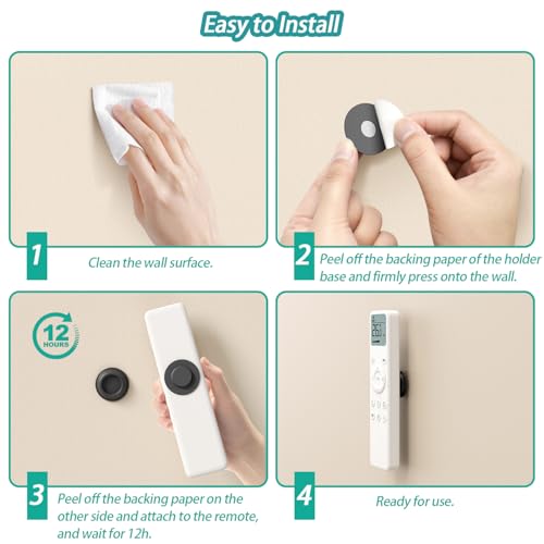 Support mural magnétique pour télécommande : ne perdez plus jamais vos commandes de TV - 6