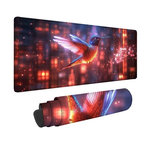 Tapis souris colibri sous main rose étanche pour décorer votre bureau PC