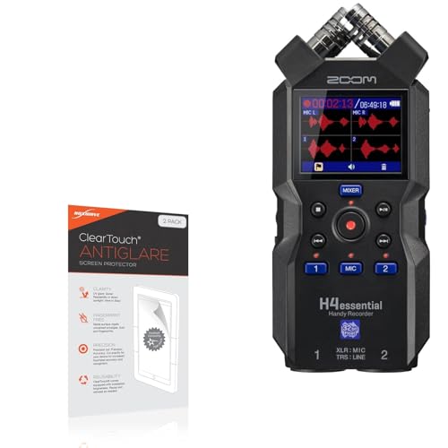 BoxWave Screen Protector Compatible with Zoom H4essential - ClearTouch Anti-Glare (2-Pack), Anti-Fingerprint Matte Film Skin