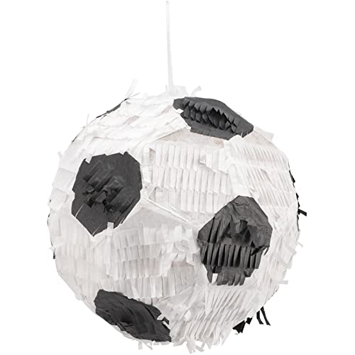 FELTECHELECTR Football Soccer Pinata for Birthday Party Pinatas for Boys and Girls Sports Theme Carnival Decor