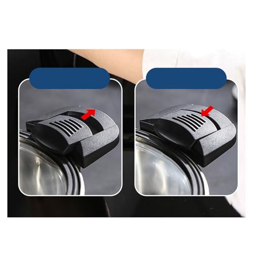 Olla a presion compacta versatil con menaje grueso y ergonomico para preparacion de comidas 7