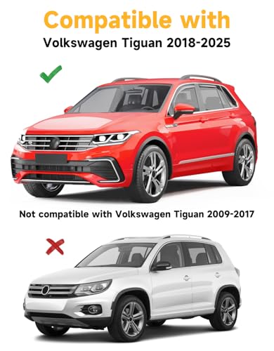 Image of Window Visors Rain Guards for VW Volkswagen Tiguan 2018-2024
