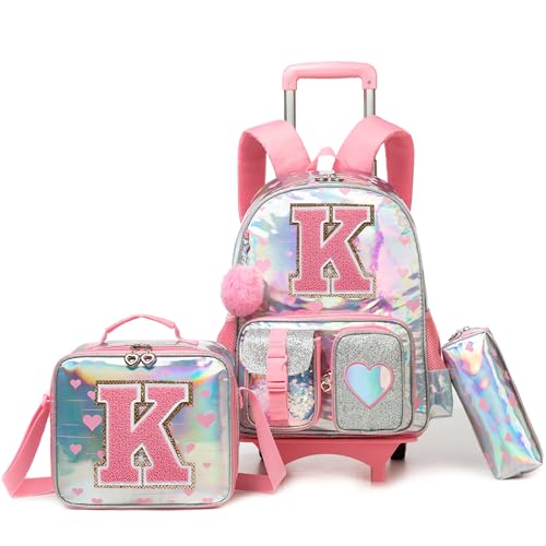 HTgroce Cartable a Roulette Fille cp Sac Dos roulettes Fille Primaire ce1