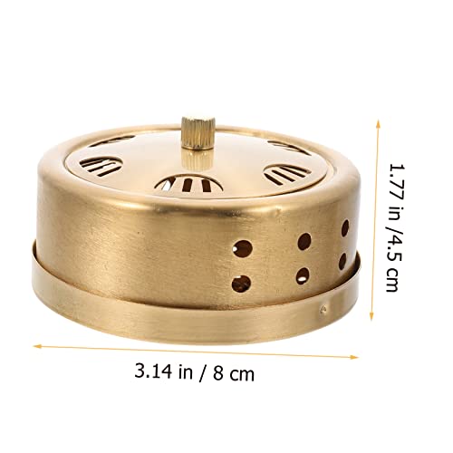 Caja de Moxa de Cobre con Temperatura Ajustable y Diseño Antiescaldaduras para Terapia de Moxibustión, Mini Tanque Portátil para Alivio de Dolor de Espalda miniatura 2