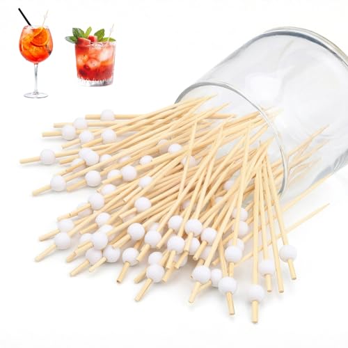 Golf Toothpicks - 100 PCS Golf Themed Toothpicks 4.72 Inch Golfs Skewers Golf Cocktail Picks Sports Bamboo Fruit Sandwich Skewer Picks Golfs Decorative Toothpicks for Appetizers Cocktail Party