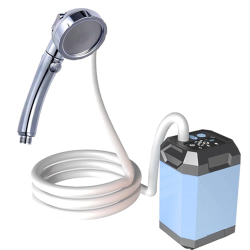 Douche de camping avec température LED pour éviter l'eau froide en plein air Domary