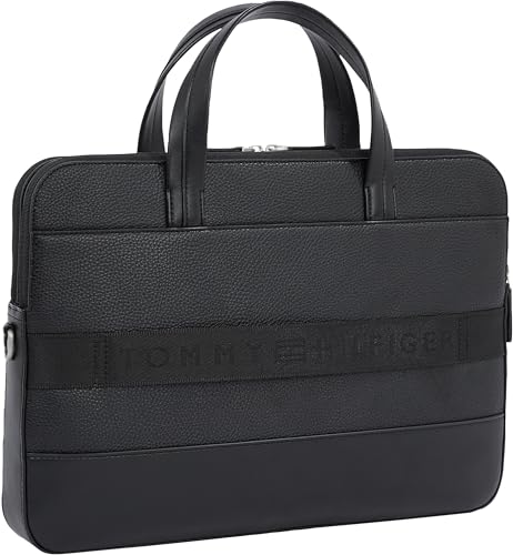 Sacoche ordinateur Tommy Hilfiger business noire sac travail homme taille unique