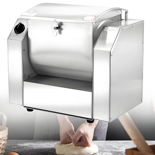 XNZJHPP Amasadora, batidora de pie, amasadora automática Comercial, 1100 W/1500 W, batidora de harina eléctrica, amasadora Industrial con inclinación de 90 Grados, para Masa de 3 kg. (10kg)