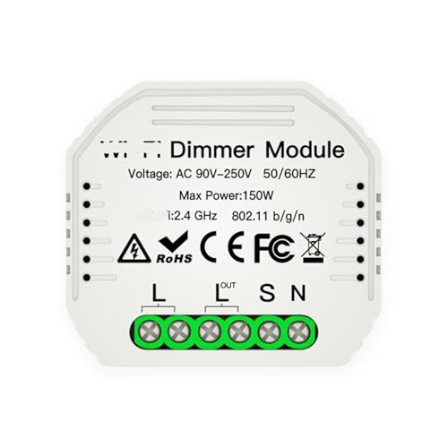 Interruptor de atenuación LED 90V-250V mecanismo de 1/2 vías regulador de intensidad para lámpara