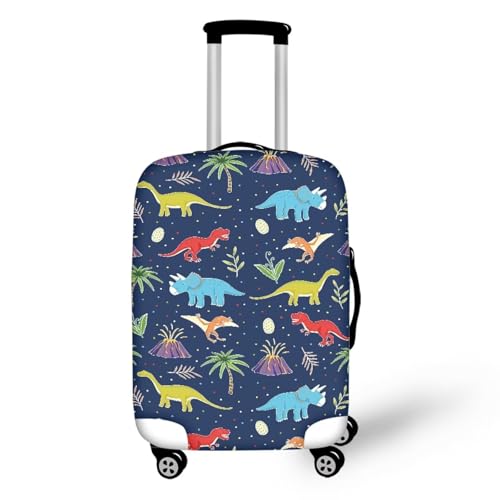 Coconut Tree Dinosaurs Print Luggage Cover for Men,Personalized Carry on Luggage Cover for Boys,Luggage Cover Protector,Suitcase Cover for Boys,Cover for Suitcase,Gift for Men
