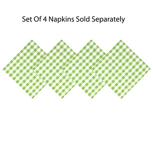 Home-Bargains-Plus-Country-Rustic-Buffalo-Plaid-Cotton-Fabric-Napkins-Checkered-Cottage-Gingham-Easy-Care-Napkins-Set-of-4-Napkins-Green Home Bargains Plus Country Rustic Buffalo Plaid Cotton Fabric Napkins Checkered Cottage Gingham Easy Care Napkins Set of 4 Napkins Green