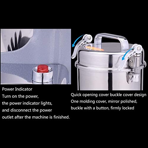 JRZTC Molinillo de Granos eléctrico 1000G Molino de Granos eléctrico Acero Inoxidable, Molinillo de café, Molinillo de… - Imagen 7