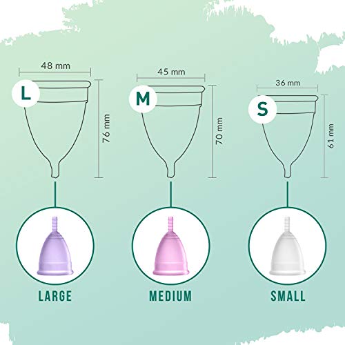 Sirona Reusable Menstrual Cup for Women - Small with Rose Fragrance Menstrual Cup Wash - 100 ml - Image 3