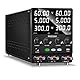 RUZIZAO Dual Labornetzteil 60V 5A Seriell Parallel Einstellbares Gleichstromnetzteil 60V 10A /120V 5A 600W, Encoder Einstellung Dual-Spannung und Aktuell Vier in Einem Labor-Gleichstromnetzteil