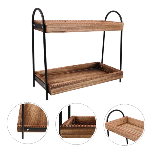 Badezimmer-Regal aus Holz, Nizer, Hautpflege, Make-up, Vani-Tablett, platzsparend, für Küche, Bad, Arbeitsplatten, Slish Design