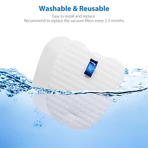 Image of Lemige Vacuum Replacement Filters for Shark Rocket Vacuum HV345 HV343AMZ ZS350 ZS351 ZS352 HV320 HV321 HV322 HV324Q HV345 HV401, 4 Foam&Felt Filters + 4 Post-Filters, Part # XPMFK320&1084FTV320