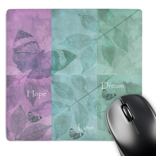 Tapis de souris violet et vert 3dRose mp_99239_1 papillons rêve