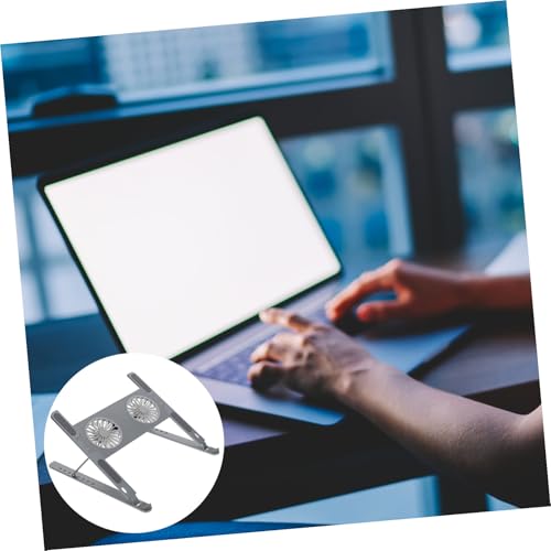 Base para laptop de aluminio KOMBIUDA con ventilador USB silencioso miniatura 5