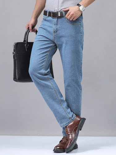 Image of URBAN POCKETS Jeans for Men | Denim Pants with Straight Fit & Formal Look (Regular-U08-U09)