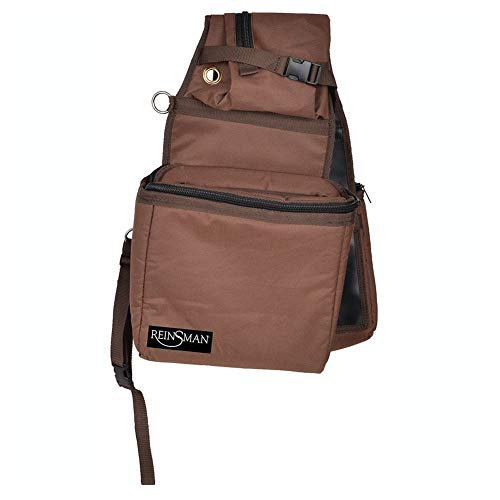 Reinsman Insulated Leakproof Cooler Saddle Bag with Additional Cantle Bag and Straps Brown