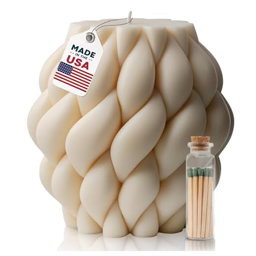 Extra Large Handmade Knot Ball Candle