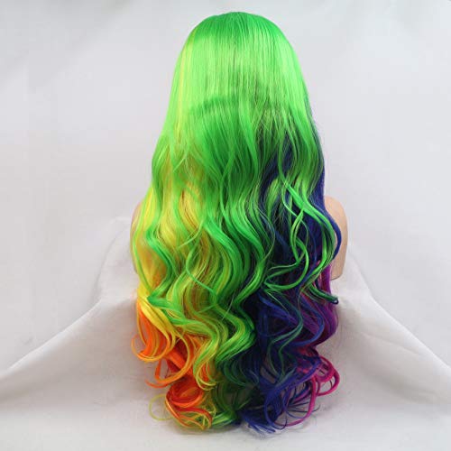 Perruque multicolore xiweiya pour sublimer vos soirées et festivals - 5