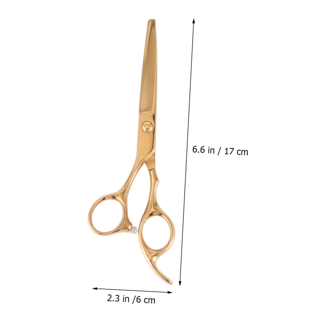 VALICLUD Juego de Tijeras Resistentes Corrosión de Peluquería de Acero Inoxidable Dorado 2piezas para Uso en Barbería Casa