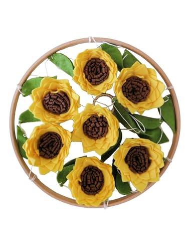 Sunflower Crib Mobile, Felt Flower Floral Mobile...