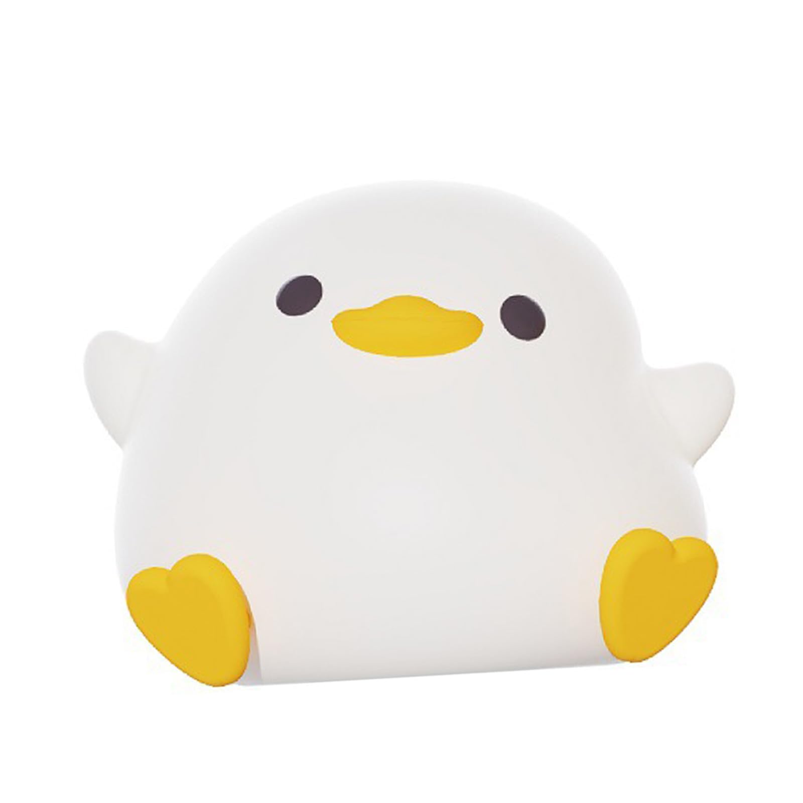 Greabuy Portable Night Light with Silicone Ducks Design USB Rechargeable Touch Sensitive Suitable for Nursery Bedside Lamp LED Night Light