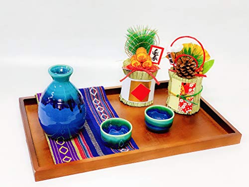 Awasaka Japanese Sake Set Handmade Minoyaki Ceramic Cold Sake Cups Liquor Collection Drinkware,Microwave And Dishwasher Safe,Set Of 3 With Delicate Gift Box #TOP3