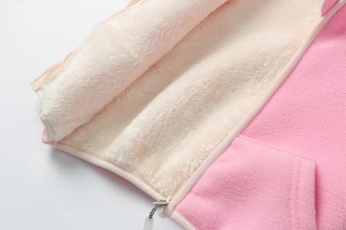 Image of Mud Kingdom Boys Girls Polar Fleece Jacket with Hood Winter Thick Warm Outerwear Funny Cartoon