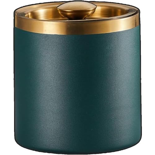 アイスペール 全ステンレス製 二重構造 真空断熱 溶けない ハンドル & フタ付 保冷用 大容量 プロ/家庭/業務用 可選 (3ML,C)