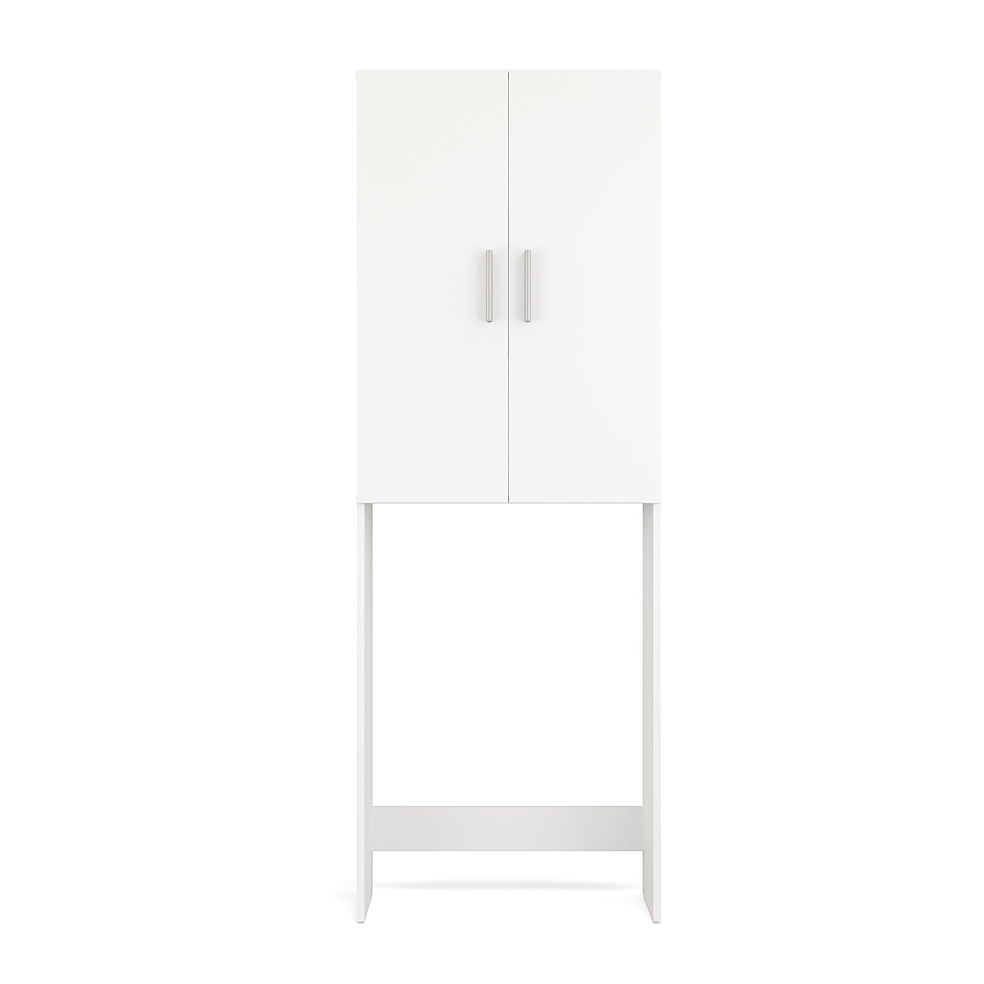 Komto Gizmo Meuble Machine à Laver – Blanc, Meuble Salle de Bain Rangement, Armoire au-Dessus du Lave-Linge, Armoire pour Machine à Laver | 65 x 180 x 27 cm (LxHxP)