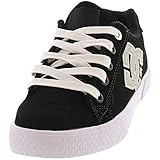 DC Women's Chelsea SE Skate Shoe, Black/Metallic Silver, 5 M US